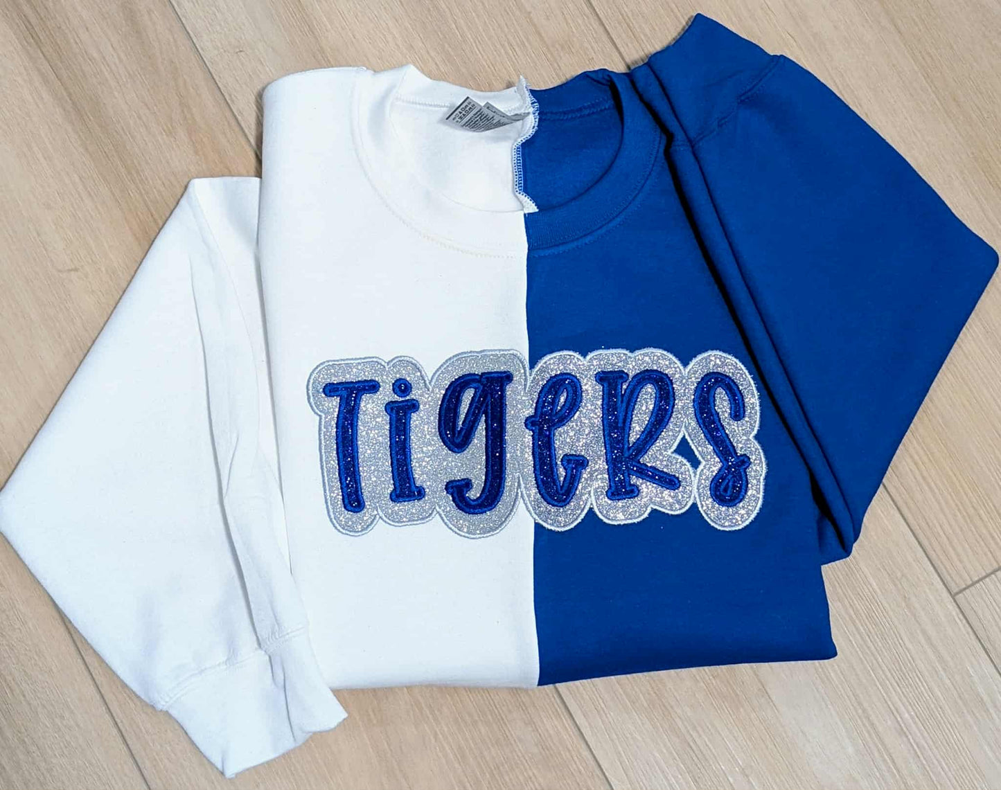 Color Block Spirit Wear Sweatshirt - Tigers